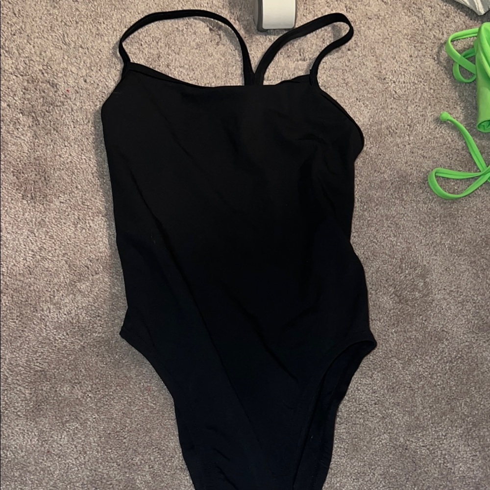 Black Strappy Swimsuit